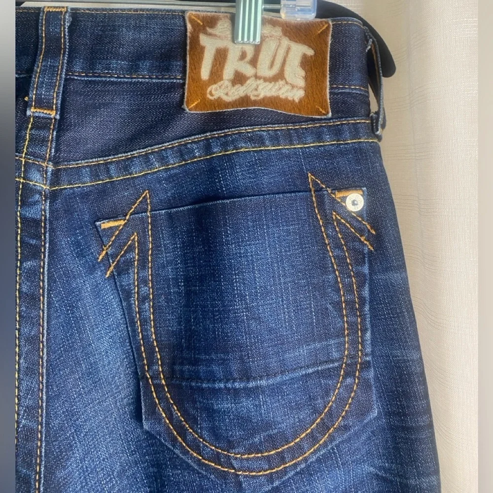 True Religion Men's Davey Pony Express Slim Jeans in Iron Horse 29x33